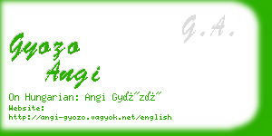 gyozo angi business card